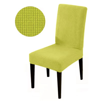 FlexFit Universal Elastic Chair Cover For Dining And Living yellow Green