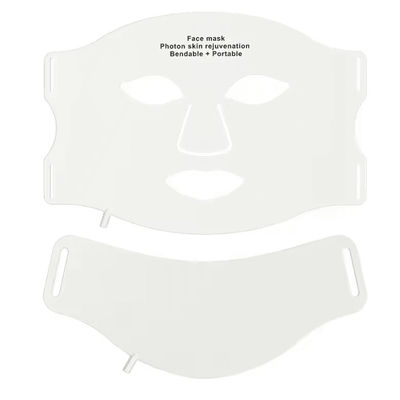 7 Color LED Face And Neck Mask With Wireless Red Light Therapy For Anti Aging And Skin Rejuvenation white Mask With Box