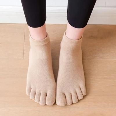 Anti Slip Yoga Socks For Women Soft Cotton Fitness Socks eur 35 42 Us 4.5 8.5 beige