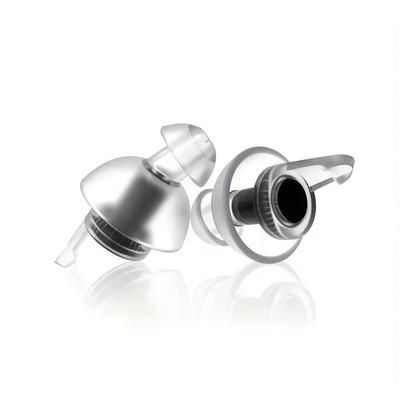 High Fidelity Ear Plugs For Concerts With Noise Reduction And Carrying Case black