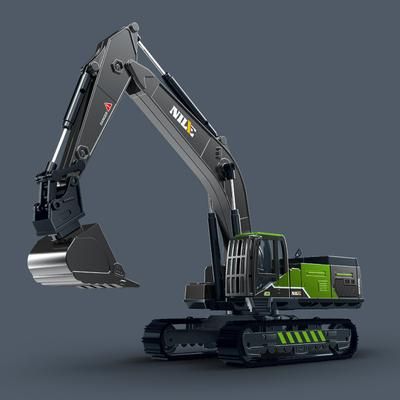 Heavy Duty Construction Toy Vehicles, Bulldozer, Truck, Excavator & Crane SetEducational Engineering Toys For Children excavator
