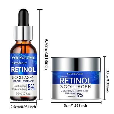 Retinol & Collagen Firming Cream Serum, Repairs Skin, Increases Elasticity, Deep Hydration For Radiant Glow 30ml 30g