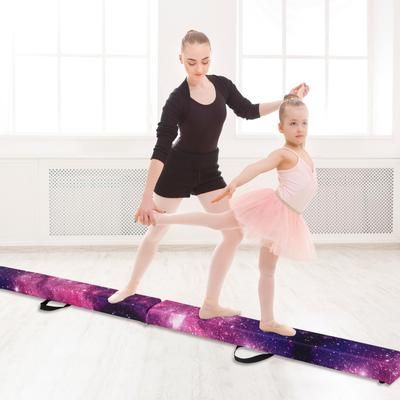 Portable Folding Balance Beam, Sturdy Solid Wood Base & Anti Slip Bottom Portable Folding Balance Beam, Sturdy Solid Wood Base & Anti Slip Bottom