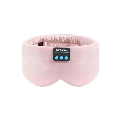 Bluetooth Sleep Headphones Adjustable Music Eye Mask Silk For Sleeping, Meditation, Travel Comfort, Wireless Audio pink