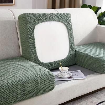 Thick Jacquard Elastic Sofa Seat Cover Protector green plus Size (s) 1pc