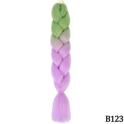 Jumbo Braids Extensions Synthetic Braiding Hair Kanekalon Afro Ombre Color Hair For Kids Children Crochet Twist Braid zitong b123 24inches