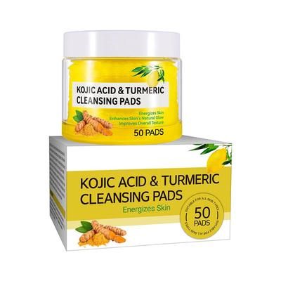 Turmeric Kojic Acid Cleansing Pads, Exfoliating Pads For Glowing Skin, Brightening Facial Sponges With Vitamin C 04
