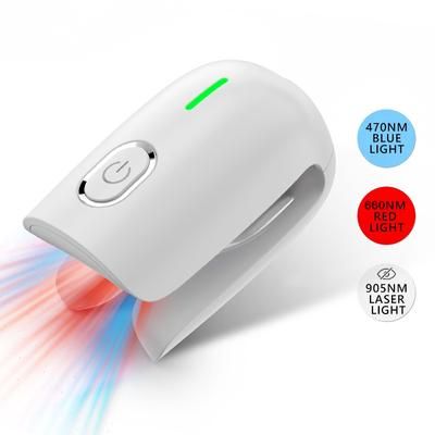 Nail Fungus Laser Device Super Pulsed Invisible Light Smart Remove And Repair Fungal Nail, Portable, Rechargeable grey