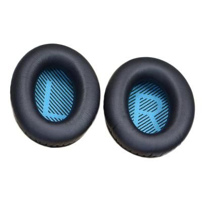 High Protein Leather Replacement Ear Pads For Bose SoundTrue SoundLink Headphones, Soft & Comfortable Cushions black Blue Mat Lr