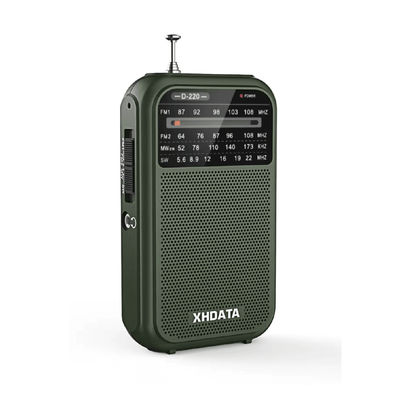XHDATA D220 Portable Retro Radio With FM MW SW And High Sensitivity DSP green