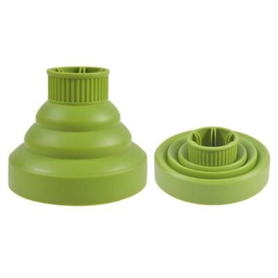Foldable Silicone Hairdryer Diffuser Cover, Temperature Resistant For Curly Hair Styling green
