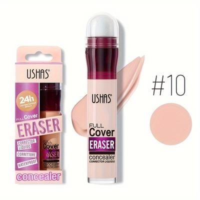 Sponge Head Concealer For Dark Circles & Blemishes Long Lasting Moisturizing Liquid Foundation 10