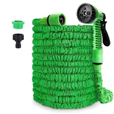 Expandable Garden Hose 25FT To 200FT High Pressure Magic Hose With Spray Gun 125ft green