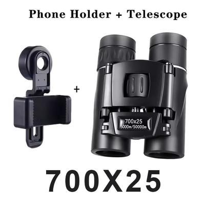 HD Zoom Portable Binoculars Long Range Folding Telescope hs 700x25 set