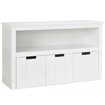 Multifunctional Kid Toy Storage Cabinet With Slide Out Drawer Chest, Wheels, And Large Cube Shelf For Childrens Room Multifunctional Kid Toy Storage Cabinet With Slide Out Drawer Chest, Wheels, And Large Cube Shelf For Childrens Room