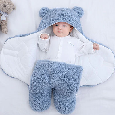 Premium Baby Teddy Blanket Soft & Cozy Gift For Newborns, Perfect Baby Blanket Blue 0 To 3M