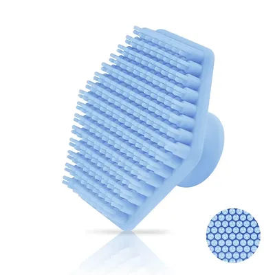 Mens Silicone Face Scrub Brush Deep Clean & Exfoliating Tool blue