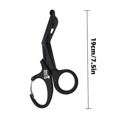 Rhino Rescue 7.5" Trauma Shears Premium Stainless Steel Medical Emergency Scissors With Non Stick Fluoride Coated Blad 1pc