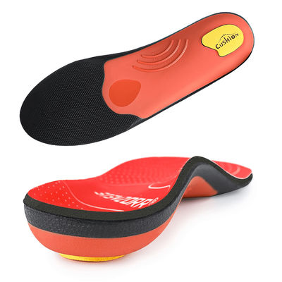 Orthopedic Arch Support Insoles For Plantar Fasciitis Relief & Flat Feet Comfort 13 14 red