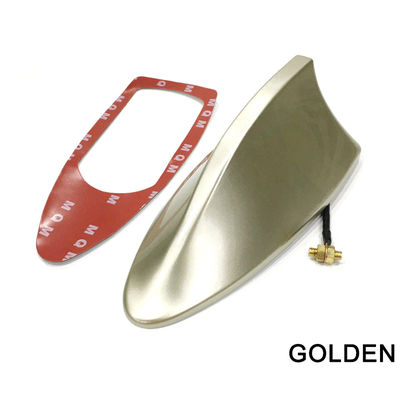 Universal Car Antenna Replacement Durable Shark Fin Roof Antenna For Enhanced Radio Reception golden