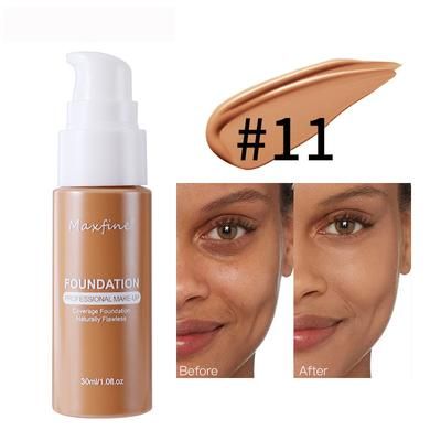 Lightweight Liquid Foundation With Full Coverage, Oil Control, Waterproof & Sweat Resistant Concealer 11