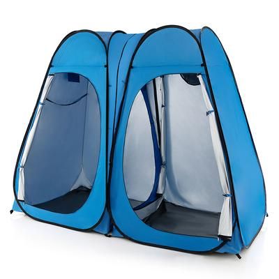 Oversized Pop Up Shower Tent With Window, Floor & Storage Pocket, 2 Person Camping Shelter Oversized Pop Up Shower Tent With Window, Floor & Storage Pocket, 2 Person Camping Shelter