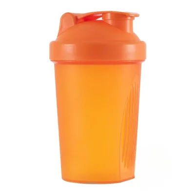 BPA Free Shaker Bottle With Stainless Steel Ball Leakproof Protein Shaker For Gym,Workout & Sports Mixes Powder Smoothly orange 400ml