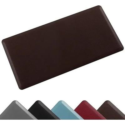 Premium Anti Fatigue Standing Mat, Waterproof PVC Non Slip Kitchen Rug For Back Relief brown s