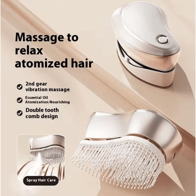 Electric Scalp Massager Comb With LED Atomizing Spray For Hair Growth Electric Scalp Massager Comb With LED Atomizing Spray For Hair Growth