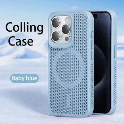 CoolShiel Magnetic Heat Dissipating Case For IPhone 1116 Series light Blue for Iphone 13