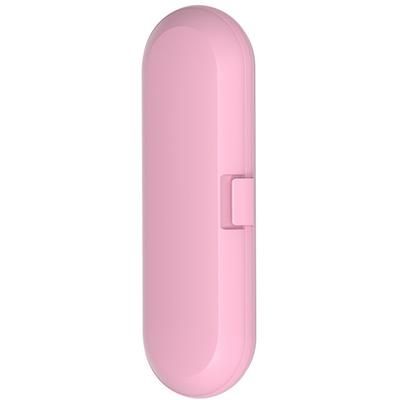 Electric Toothbrush Case Portable Toothbrush Storage Case Travel Protective Cover Dust Proof Snap On Design Storage Tool pink