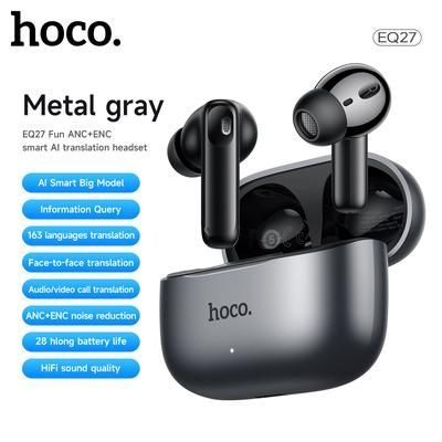 HOCO Bluetooth Earphones With Smart AI Translation, ANC ENC Sports Headphones, HiFi Earbuds With APP Charging Case HOCO Bluetooth Earphones With Smart AI Translation, ANC ENC Sports Headphones, HiFi Earbuds With APP Charging Case