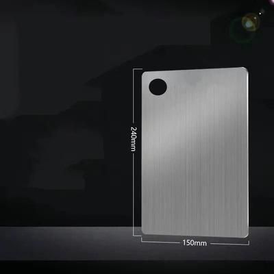 Stainless Steel Thickened Cutting Board Antibacterial & Mildew Proof Kitchen Board For Fruit, Vegetables, And Dough 24x15cm