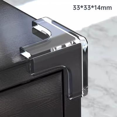 Silicone Corner Protectors For Furniture Baby Safety Cushions 4 To 20 Pack Clear Or Black t Shap Transparent 20pc