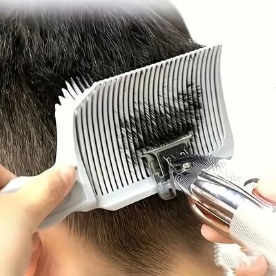 Professional Barber Fading Comb, Heat Resistant Blending & Flat Top Cutting Comb For Mens Salon Styling Professional Barber Fading Comb, Heat Resistant Blending & Flat Top Cutting Comb For Mens Salon Styling