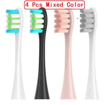 Soft DuPont Replacement Brush Heads Compatible With Oclean Sonic Electric Toothbrush 4 Pcs Mixed Color