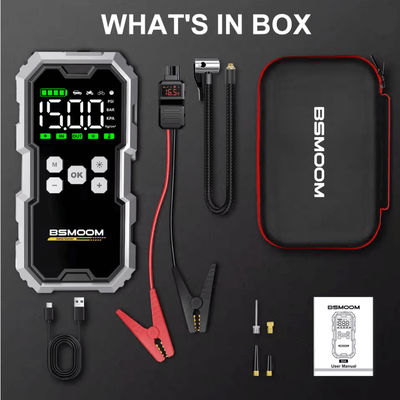 Portable Car Jump Starter With 150PSI Air Compressor And 7000A Peak Battery Booster Power Bank 7000a Starter