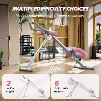 MERACH CoreFlex Adjustable Ab Trainer Foldable Home Gym Machine With Knee Support 2314w