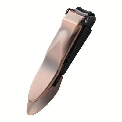 Heavy Duty Self Catching Nail Clippers With Ergonomic Grip And Built In Nail Collector For Men bronze