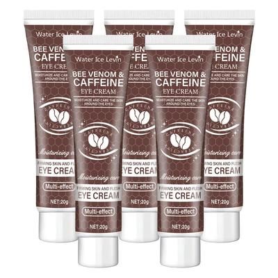 Natural Caffeine Firming Eye Cream Moisturizing Anti Aging Formula For Dark Circles, Puffiness & Fine Lines (20g) five Pieces 20g