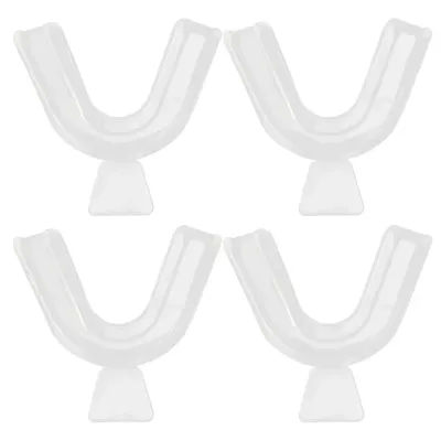Durable EVA Mouthguard Teeth Protector For Grinding, Anti Snoring, Whitening & Sports Protection 4pcs