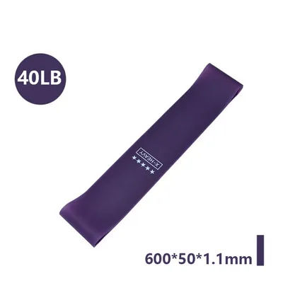 Portable Fitness Resistance Bands Set 5 Level Rubber Elastic Gym Bands For Yoga, Pilates, CrossFit & Strength Training grape Purple