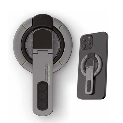 MagSafe Magnetic Finger Ring Grip And Stand For IPhone 12 To 16 black
