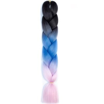 Jumbo Braids Extensions Synthetic Braiding Hair Kanekalon Afro Ombre Color Hair For Kids Children Crochet Twist Braid zitong c4 24inches