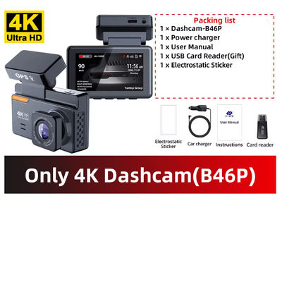 Xiaomi 4K Dual Lens Dash Cam With GPS WiFi & 24H Parking Monitor 256g only 4k Dvr b46p