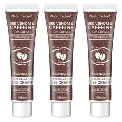 Natural Caffeine Firming Eye Cream Moisturizing Anti Aging Formula For Dark Circles, Puffiness & Fine Lines (20g) three Pieces 20g