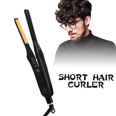 2 in 1 Ceramic Flat Iron For Short Hair & Beard, Professional Hair Straightener And Curler For Men & Women 2 in 1 Ceramic Flat Iron For Short Hair & Beard, Professional Hair Straightener And Curler For Men & Women