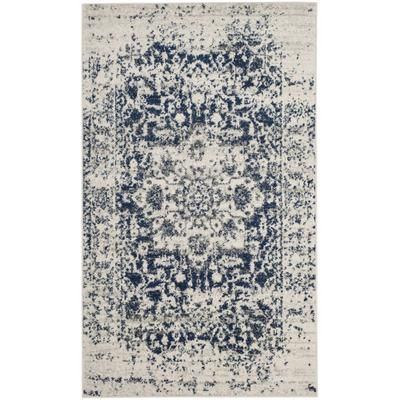 Tappeto Crema/marino 122 X 183 cm