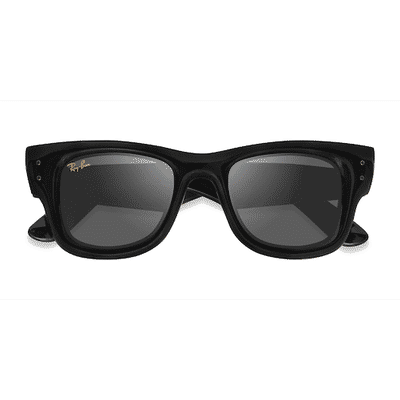 Unisex s square Polished Black Plastic Prescription sunglasses - Eyebuydirect s Ray-Ban RB4940 Wayfarer Puffer