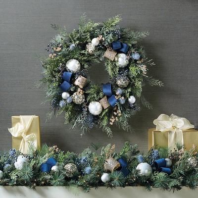 Moonlit Merriment Greenery Collection - 6' Garland - Frontgate
